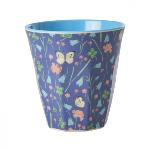 Butterfly Field Print Melamine Cup By Rice